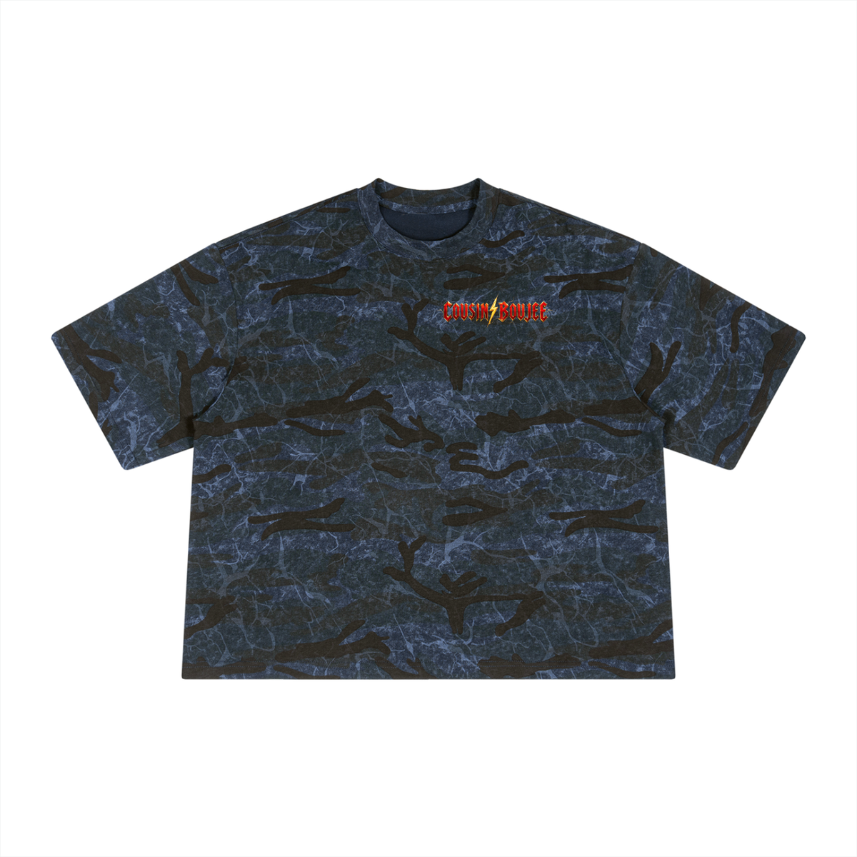 Unisex Boxy Camo Print T-Shirt