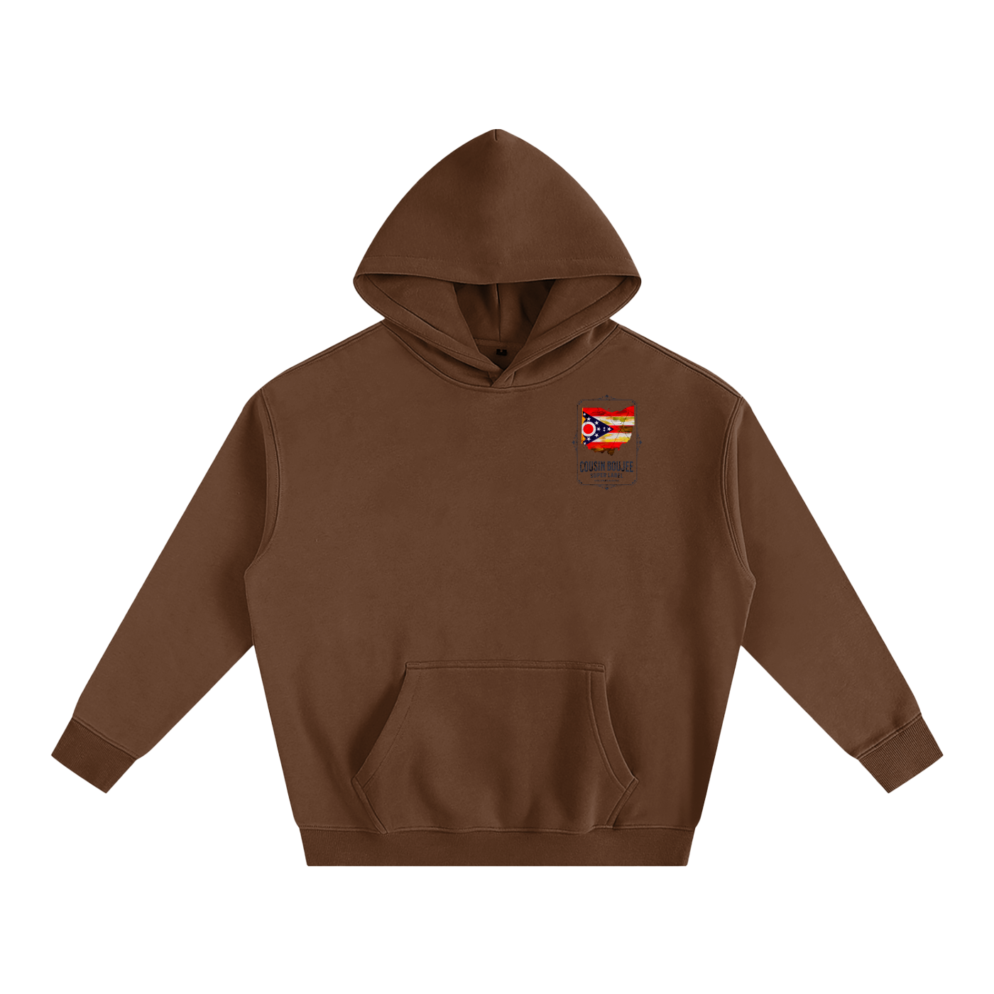 Super Brand Oversize Fleeced Hoodie