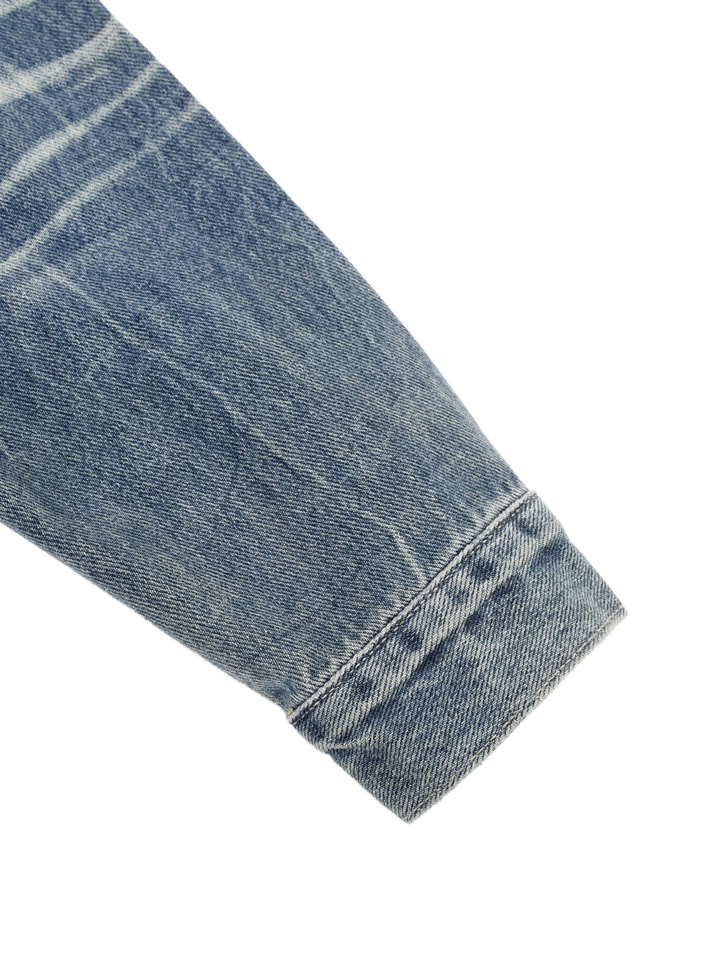 Vintage Wash Zip Up Denim Jacket