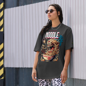 Taste The Noodle Oversized faded t-shirt