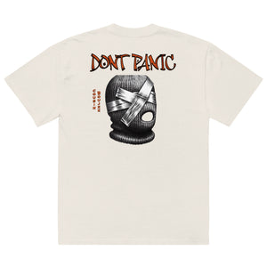 Dont Panic Oversized faded t-shirt
