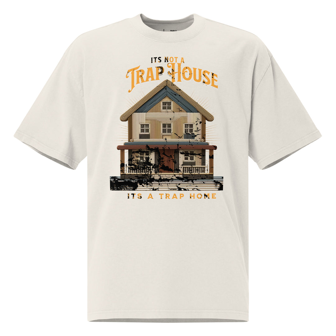 Trap Home Oversized faded t-shirt