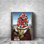 Boujee snake with unicorn canvas print - Cousin boujee